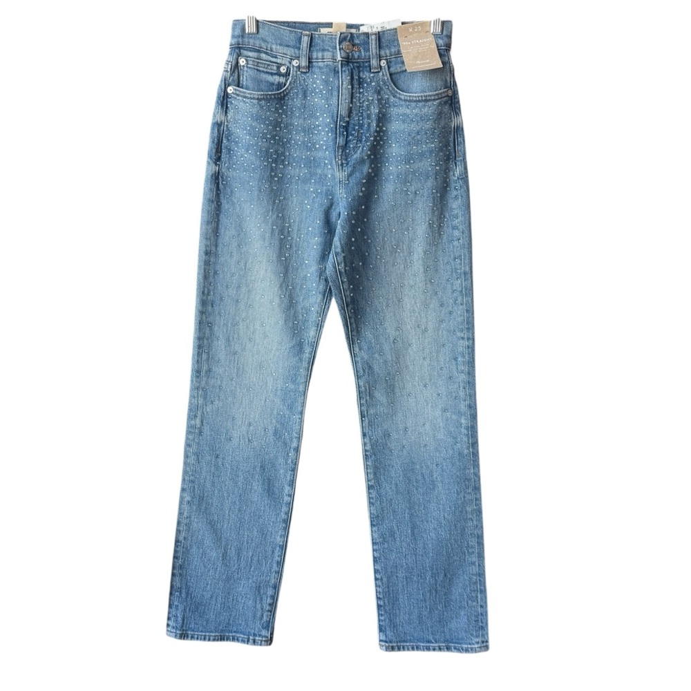 NWT Women's Madewell '90s Straight Jeans with Rhinestones